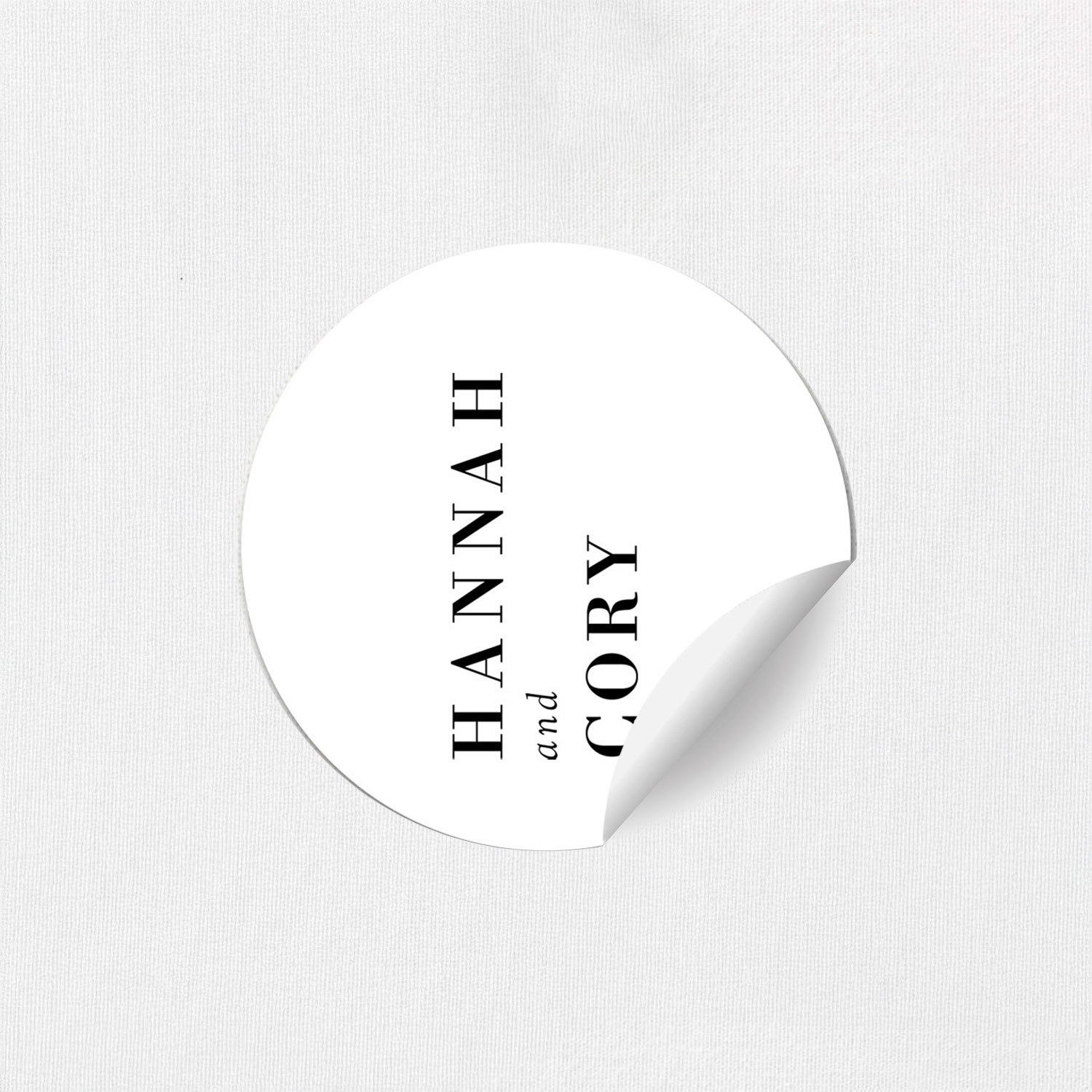 Hannah Round Stickers