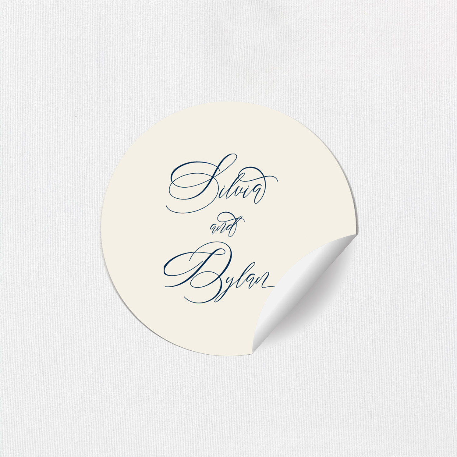 Silvia Round Stickers