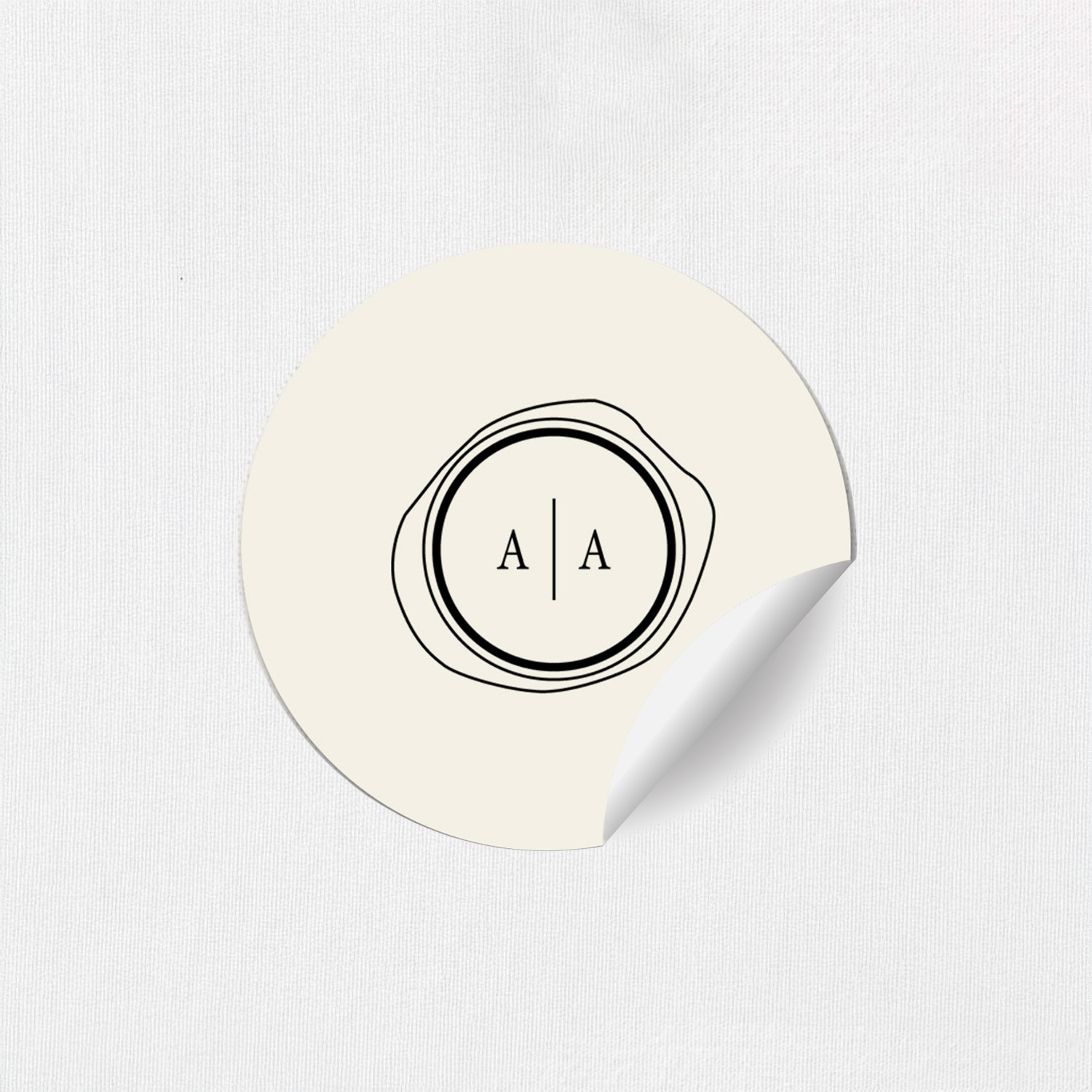Alexandra Round Stickers