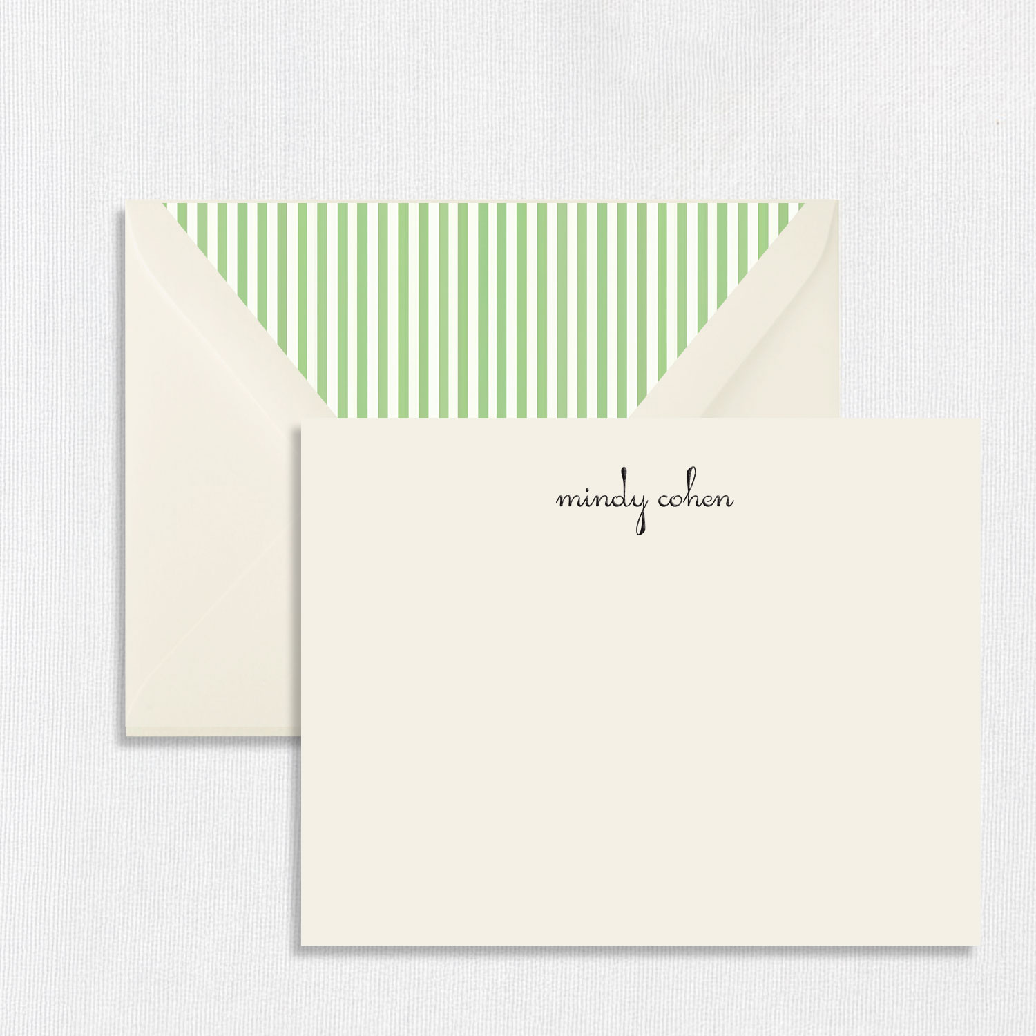 Mindy Personalized Stationery Card