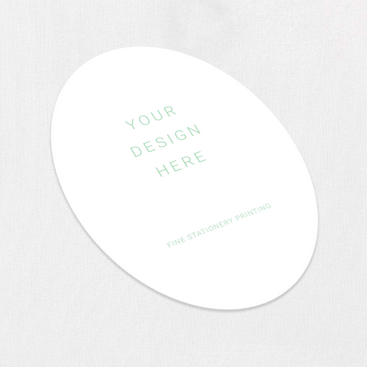 Oval Cards - We Print Your Design