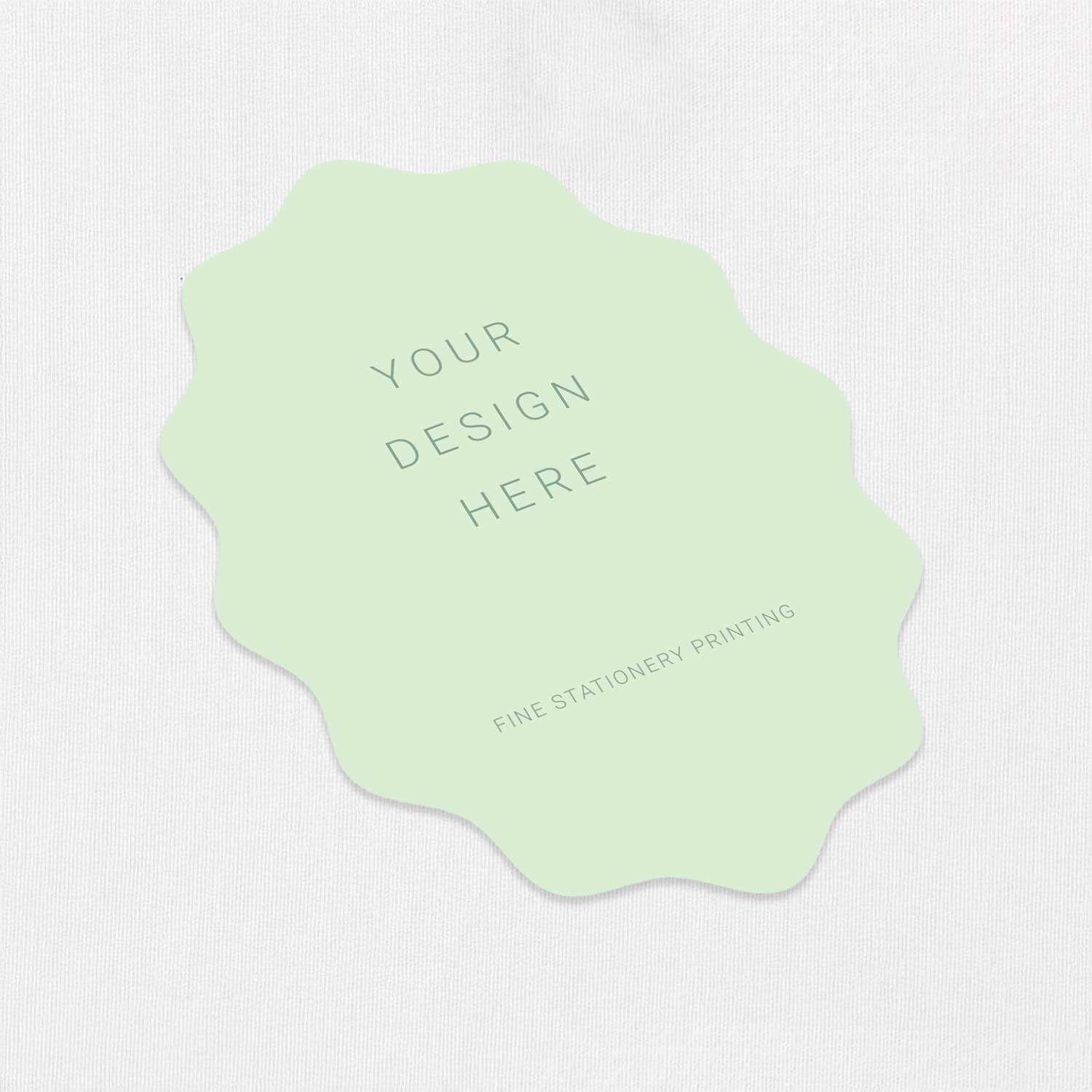 Wavy Oval Cards Print
