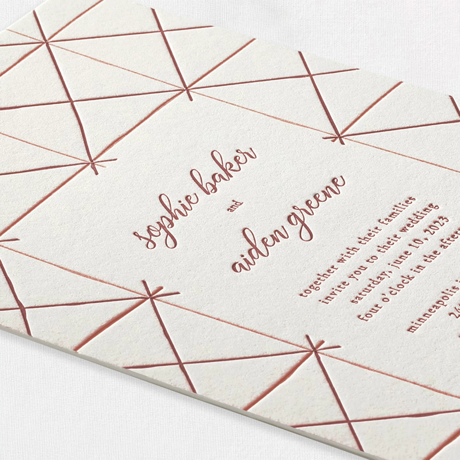 Letterpress Print A7 Card