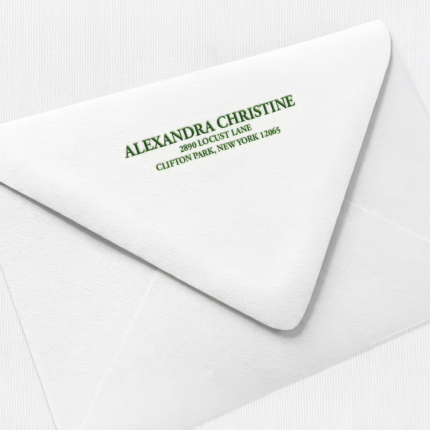 Letterpress Envelopes Back Flap
