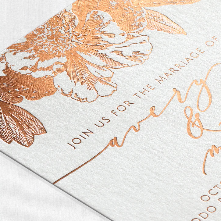 Foil Print Flat Card