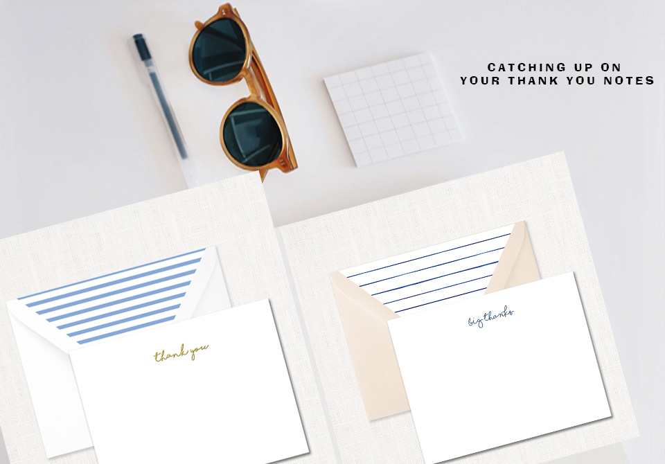 Catching up on Your Thank You Notes