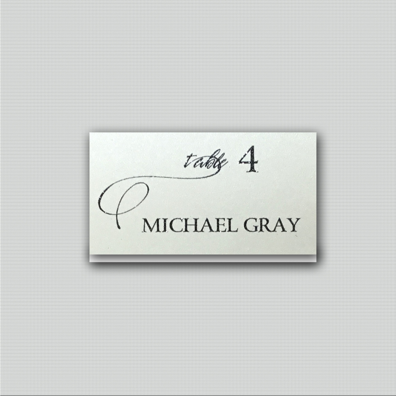 Mallory Dot Elegant Personalized Place Card Elegant invite
