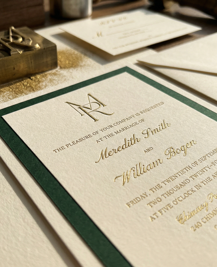 Custom wedding invitation cards
