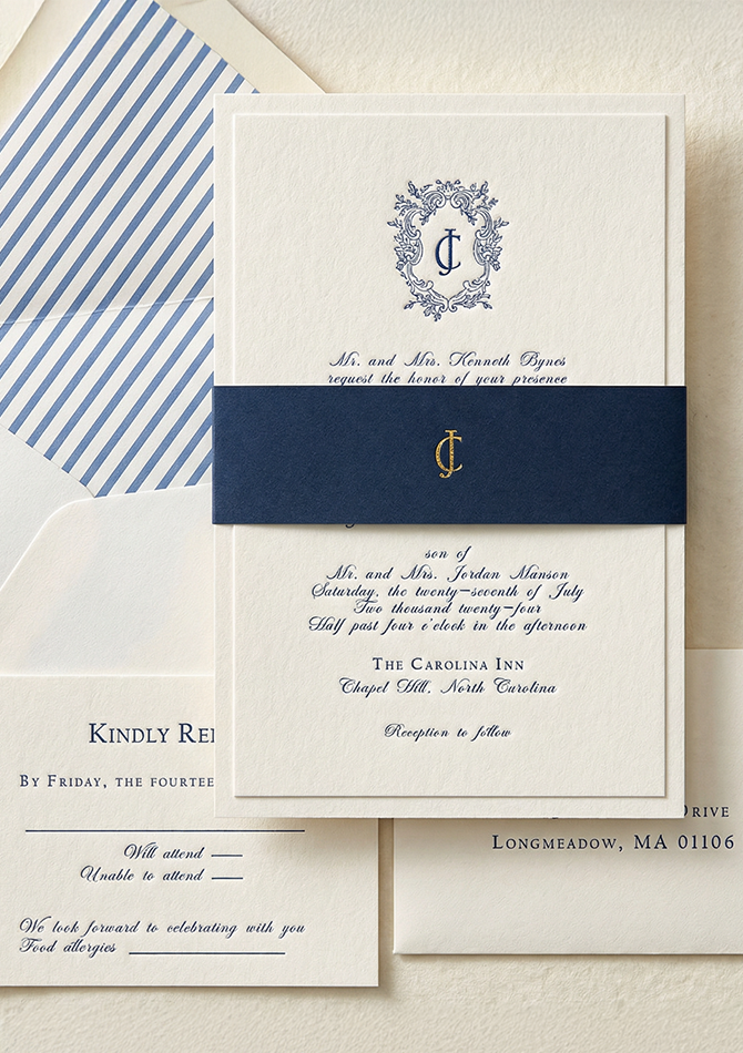 elegant wedding invitation