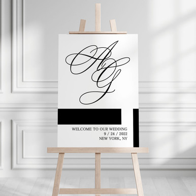 Anabel Welcome Sign - A Charming Addition to Your Wedding