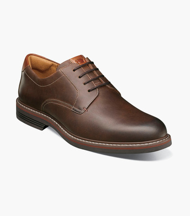 Florsheim Norwalk Plain Toe Oxford - Brown Crazyhorse