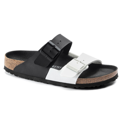 Birkenstock Arizona Split Black/White Birko-Flor R