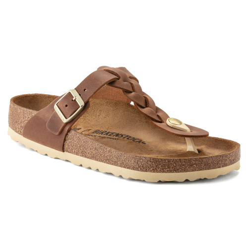 Birkenstock Gizeh Braid Cognac Oiled Leather R