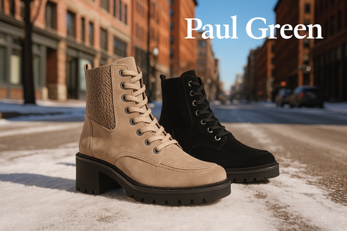 Paul Green Cassidy Bt - Black Soft Suede