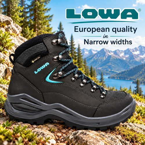 Lowa WOMEN'S RENEGADE EVO GTX MID - Asphalt/Turquoise