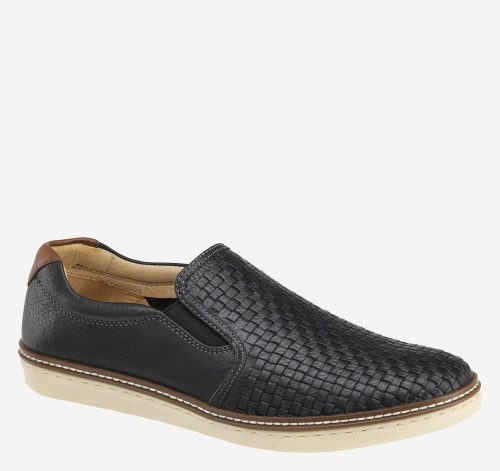 Johnston & Murphy Mcguffey Woven Slip-On - Black