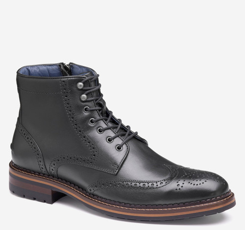 Johnston & Murphy Connelly Wingtip Boot - Black