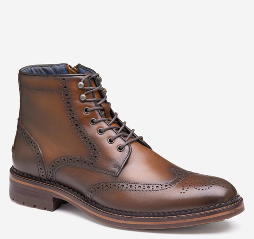 Johnston & Murphy Connelly Wingtip Boot - Tan
