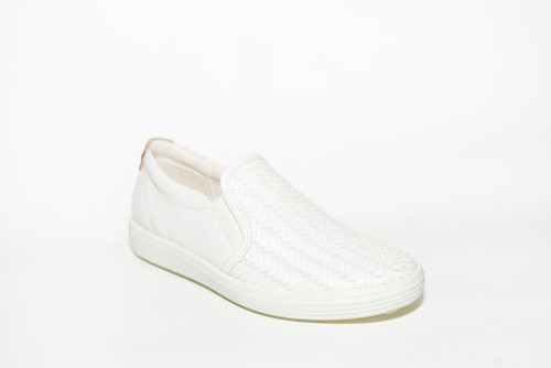 Ecco Women's Soft 7 Sneaker - WHITE