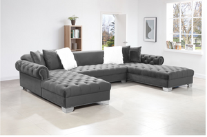 XL LONDON SECTIONAL, GREY