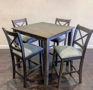 TAHOE GREY COUNTER HEIGHT TABLE SET