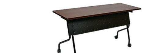 OFFICE STAR 5" Black Frame With Mahogany Top