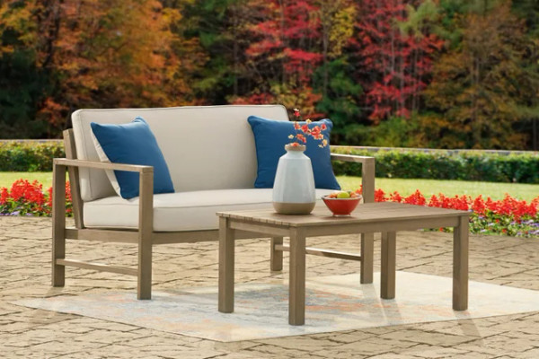 Loveseat And Table Patio Set