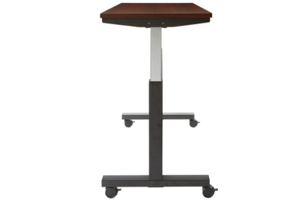 OFFICE STAR 6" SIT/STAND ADJUSTABLE, MAHOGANY TOP, BLACK BASE