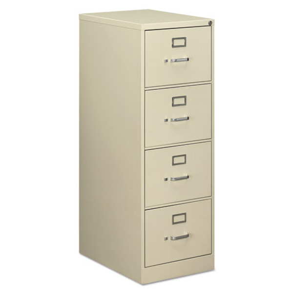 ALERA Economy Vertical File, 4 Legal-Size File Drawers, PUTTY, 18.25" x 25" x 52"