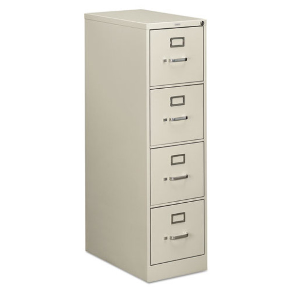 HON 510 Series Vertical File, 4 Letter-Size File Drawers, PUTTY, 15" x 25" x 52"