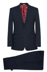Navy blue 2 button suit