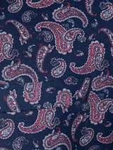Navy Blue Paisley Mod Trouser