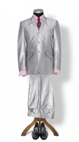 Peter Best Silver tonic suit 1960's Style
