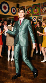 The Beatles Russian Green Women's tonic suit 1960's Style