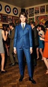 Original skinhead 1960s Royal Blue  Women's tonic suit