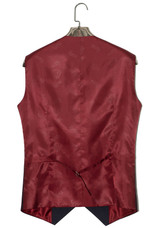 Wine and Navy 2 tone  men's waistcoat
