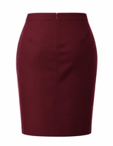 Classic Burgundy Skirt