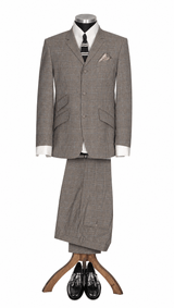 Weller Brown Prince of Wales 2 Piece Suit for Men
