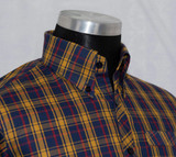 yellow brown check shirt