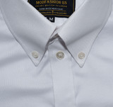 white high collar shirt