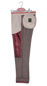 brown dogtooth check trouser