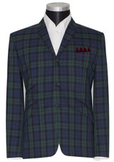 Classic 1960's Black watch Tartan Green Wool Mod Suit