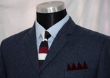Classic Midnight Blue Flannel wool Mod Suit