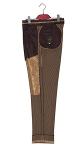Brown hounds-tooth 60s mod trouser for men