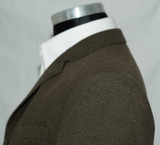 Olive flannel wool 3 button mod suit