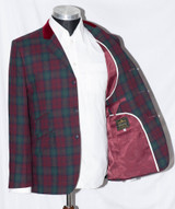 red tartan jacket