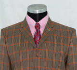 orange check suit