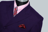 Purple double breasted blazer