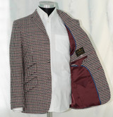 multicolour hounds tooth blazer