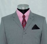 light grey suit